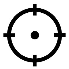 Fototapeta premium target icon on white background. flat style. target icon for your web site design, logo, app, UI. targeting target symbol. Pictograph of target.