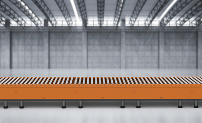 Empty conveyor belt