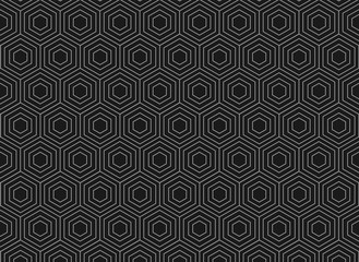 abstract geometric black and black hexagon background
