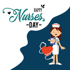 Happy International Nurses Day Vector Template Design Illustration