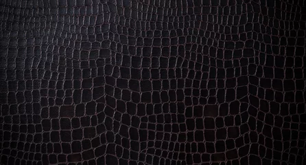 Foto op Plexiglas 黒い革のテクスチャー © hanahal