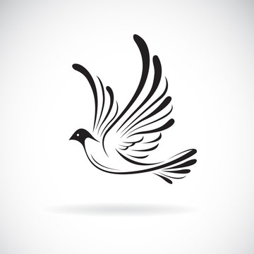 recommend clip art: Vector of birds(Dove) design on a white background,. Wild Animals. Bird logo or icon. Easy editable layered vector illustration.