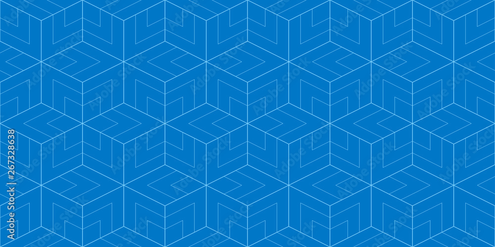 Poster Background pattern geometric abstract design blue colors seamless vector.