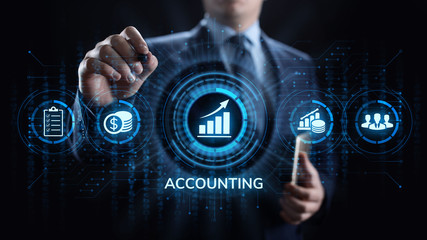 Accounting Accountancy Banking Calculation Business finance concept.
