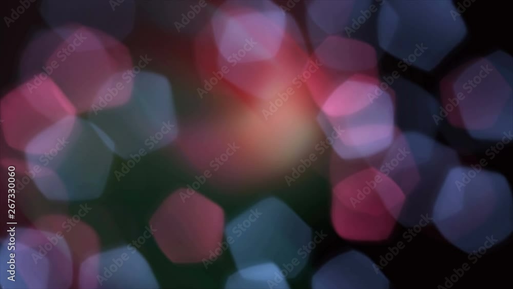 Aufkleber blurred polygonal highlights - beautiful bokeh effect, dreamer view, 3d rendering background, comput
