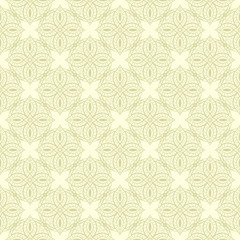 Olive green seamless pattern. Oriental design