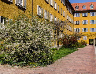 Borstay district, Munich, Germany an amazing area of the city, houses and courtyards