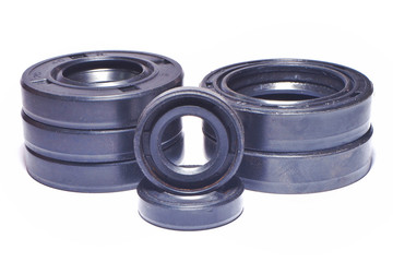 Oil seal on a white background