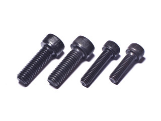 The inner hexagonal screw nut is solid black, placed on a white background.