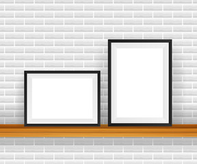 Rectangular Frame. Good For Display Your Projects. Blank For Exhibit