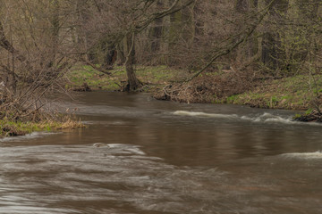 Naklejka na ściany i meble Svatava river near Sokolov town in west Bohemia