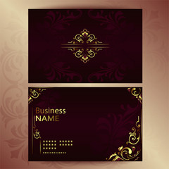 Vintage background mandala card with golden lace ornaments and art   deco floral decorative elements