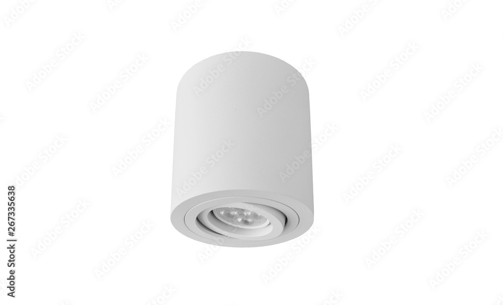 Wall mural LED downlight isolated on white background