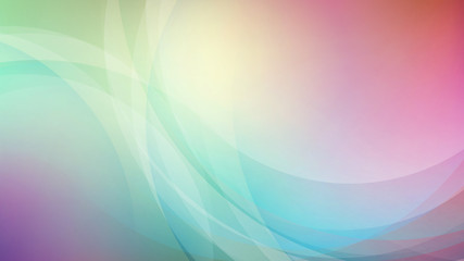Fototapeta premium Abstract curved on blurred colors background