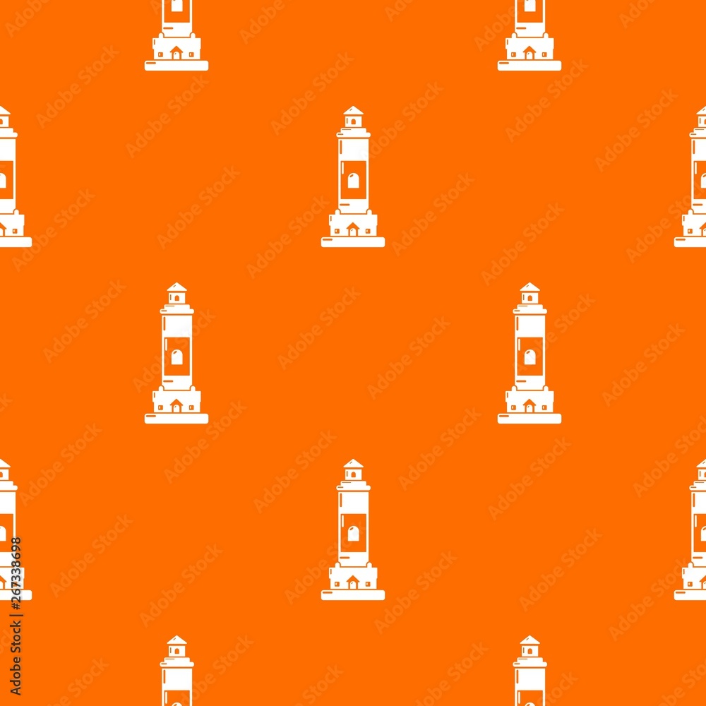Poster beacon pattern vector orange for any web design best