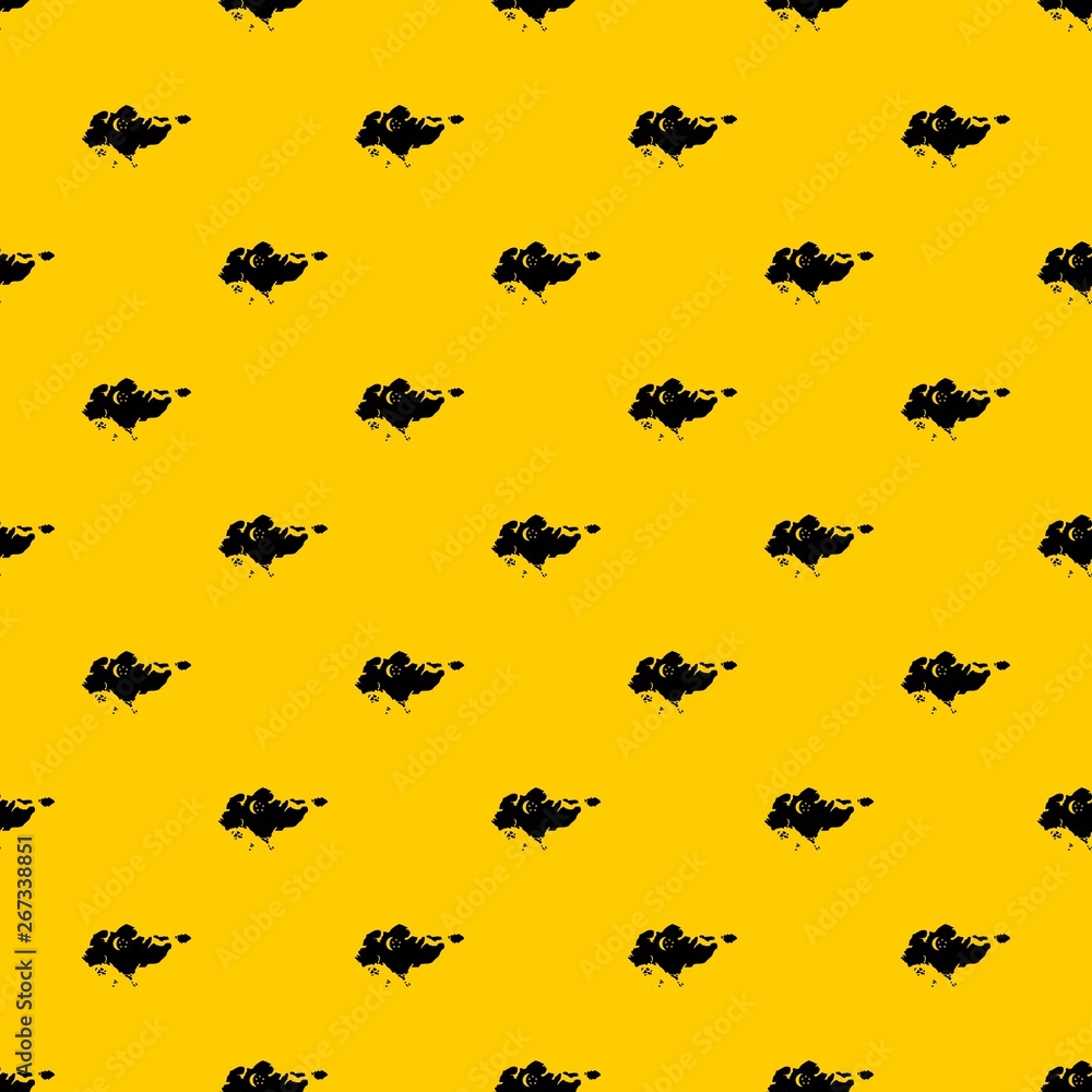Poster map of singapore with flag pattern seamless vector repeat geometric yellow for any design