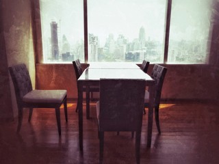 Working station, work office, office mate  style.