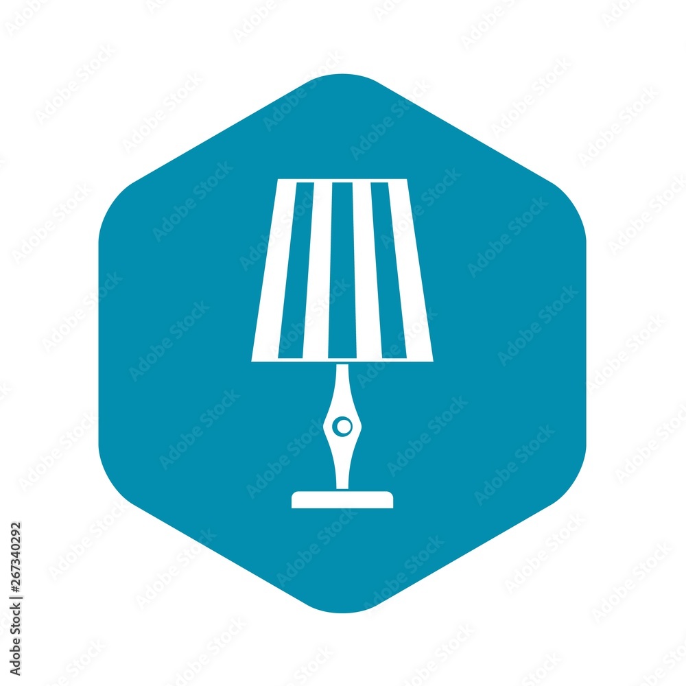 Poster table lamp icon. simple illustration of table lamp vector icon for web