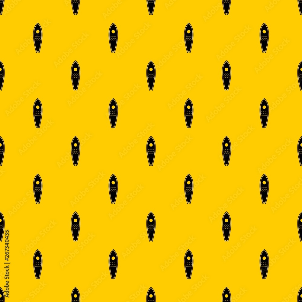 Poster surfboard pattern seamless vector repeat geometric yellow for any design