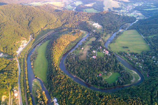 Żegiest&oacute;w Zdr&oacute;j - Beskid Sądecki z Lotu Ptaka