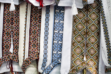 The Ukrainian native traditional embroidered shirts vyshivanka