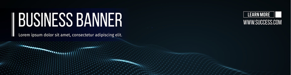 Computer vector banner. Business banner design EPS 10