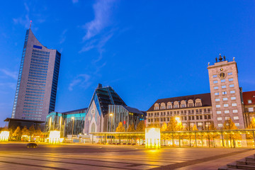 Fototapeta na wymiar Augustus Square in Leipzig