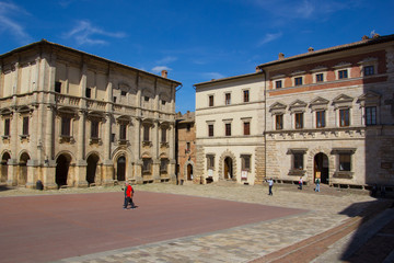 Obraz premium Piazza Grande in Montepulciano,