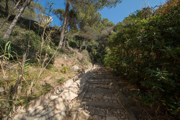 The road of Ronda by Tossa de Mar