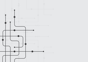 Abstract geometric connect lines and dots.Simple technology graphic background.Illustration Vector design Network and Connection concept.