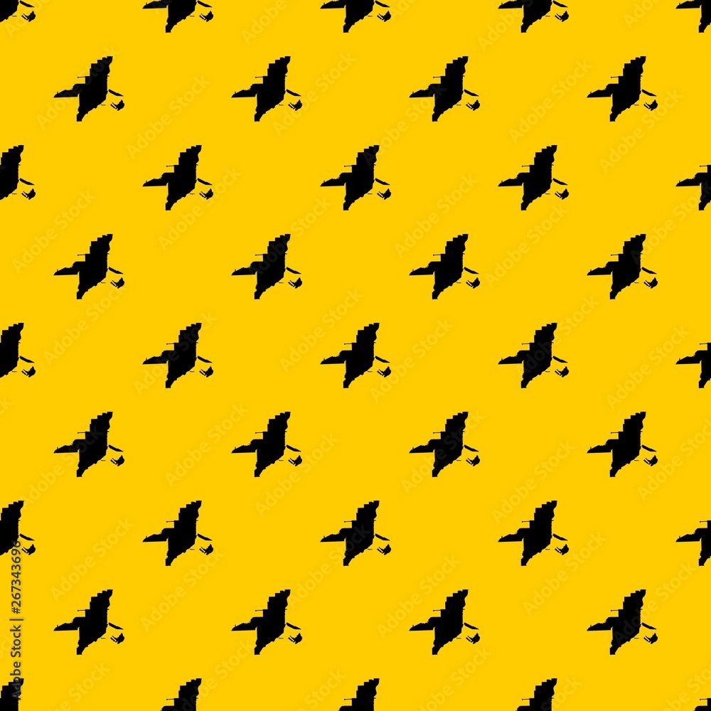 Poster florida map pattern seamless vector repeat geometric yellow for any design