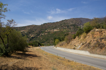 verbrandte Landschaft auf Srdinien