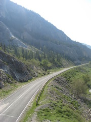 route along the Altai mountains