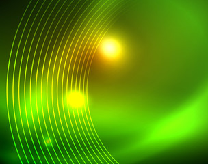 Shiny circles glowing abstract background