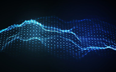 Woice wave background EPS 10 Vector. Abstract sound wave vector. Woman voice pulse frequency.