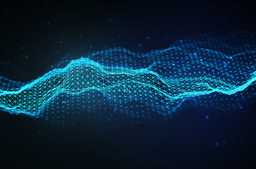 Woice wave background EPS 10 Vector. Abstract sound wave vector. Woman voice pulse frequency.