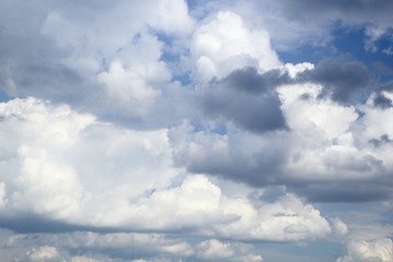 Fototapeta na wymiar Beautiful clouds. Sky before rain