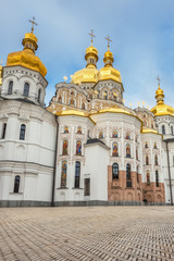 Fototapeta na wymiar Orthodox christian church in Kiev Pechersk Lavra Monastery, Kyiv