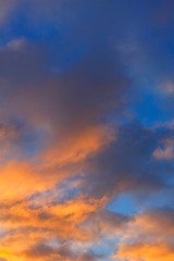 夕焼けの空