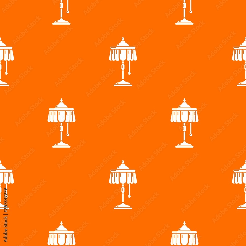 Poster electric lamp pattern vector orange for any web design best