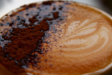 Cappuccino with Chocolate Powder