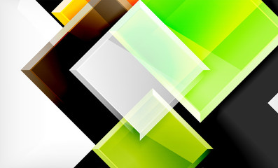 Color squares futuristic abstract background