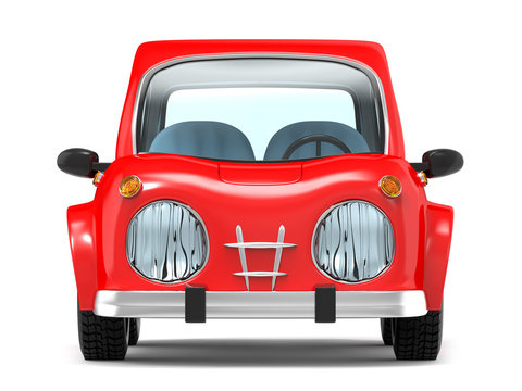 car small cartoon front