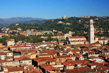 Panorama of the ancient city of Verona