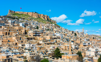 Mardin City in Turkey. Mardin old town and Mardin Castle. Mardin is a historical city in...