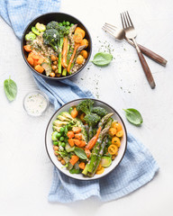 Vegetarian buddha bowls