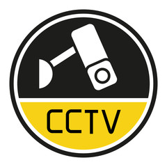 CCTV label sign