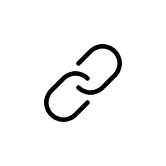 connection and relationship icon design. link chain symbol. simple clean line art professional business management concept vector illustration design.