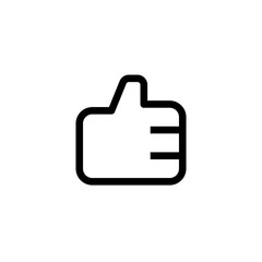 employee good work icon design. thumb up hand sign symbol. simple clean line art professional business management concept vector illustration design.