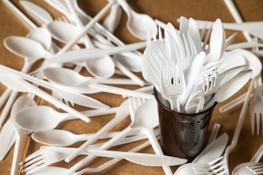 plastic disposable cutlery, forbidden in European Union